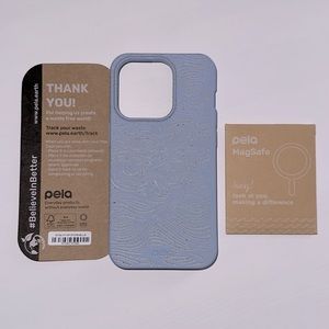 PELA iPhone 14 Pro ebb and flow Magsafe Case - Light Blue